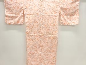 未使用品　草花模様単衣長襦袢